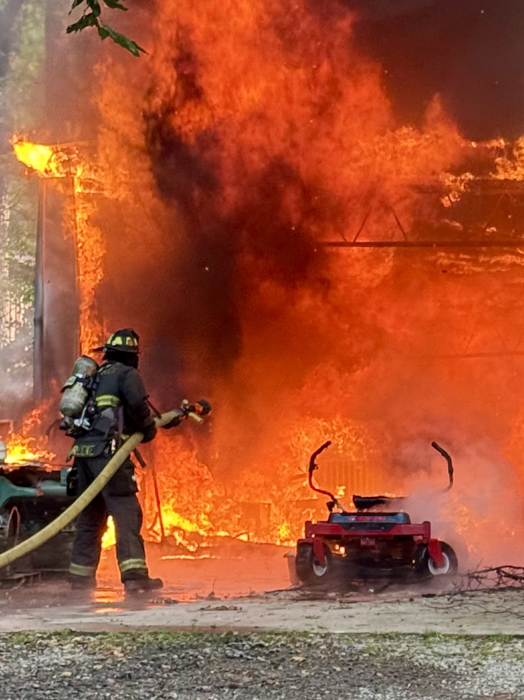 CCFES Responds to Structure Fire on Wheeler Drive