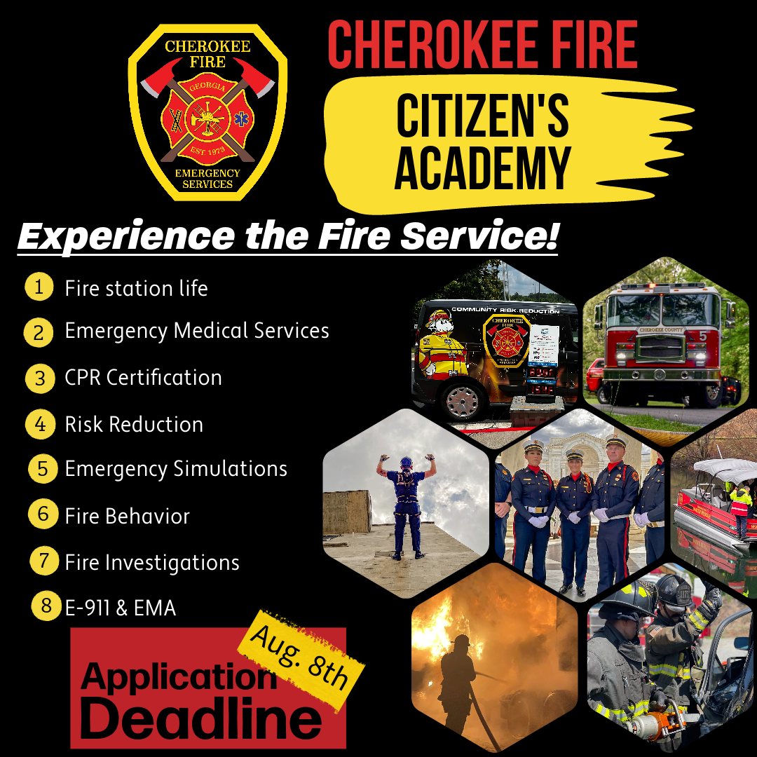 Cherokee County Fire & Emergency Services to Host Citizen’s Fire Academy This Fall