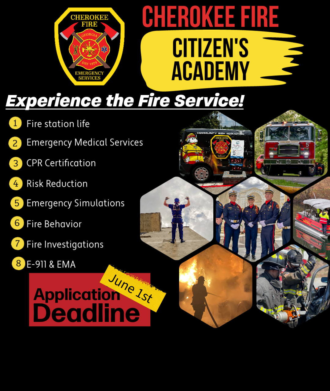 Now Accepting Applications for our Fall Citizen's Fire Academy 