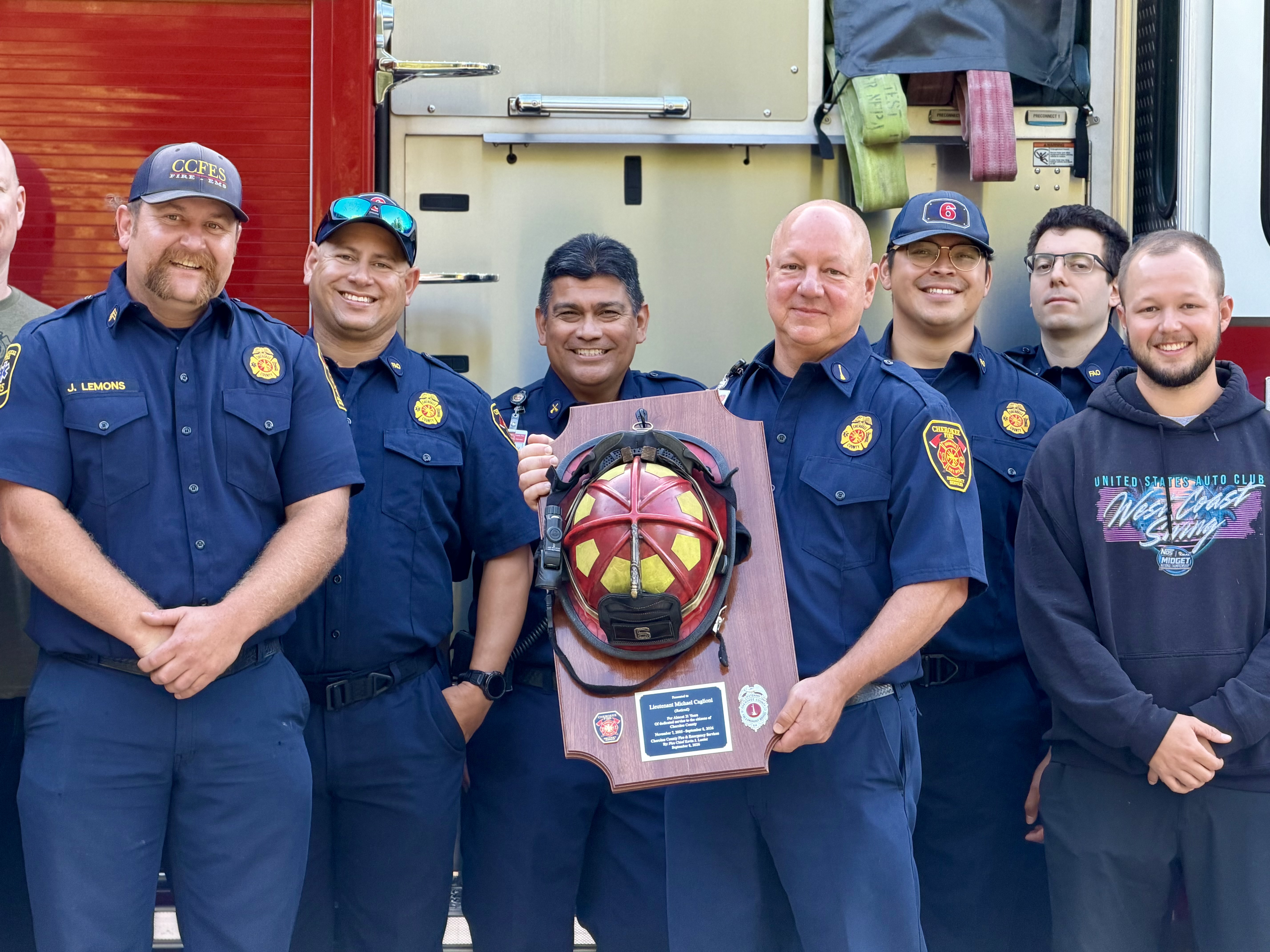Lieutenant Michael Caglioni Retires Lieutenant Michael Caglioni Retires